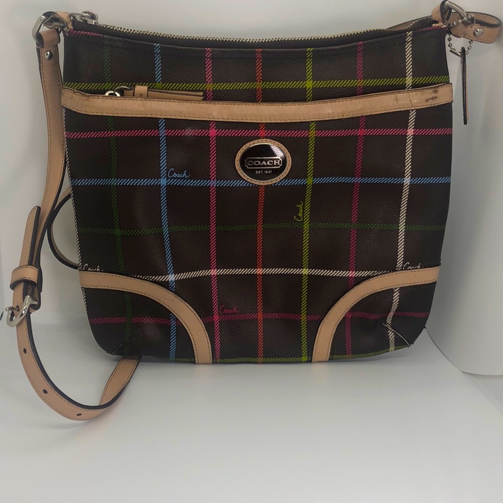 Coach crossbody brown multicolored Purse